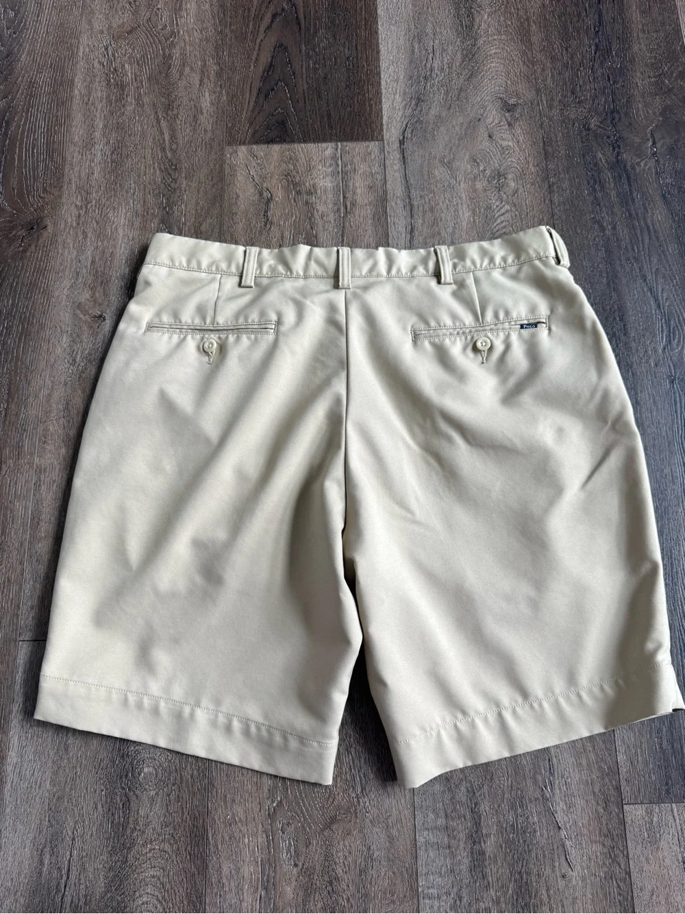 Polo by Ralph Lauren Khaki Flat-Front Men's Shorts Size 35